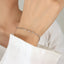 INS Style 18K Gold Plated Stainless Steel Lip Design Bracelet for Women