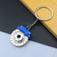 Simple Style Car Wheel Metal Keychain with Automotive Tool Charms