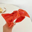 Elegant Solid Color Bow Knot Wide Hair Band