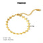 18K Gold Plated Stainless Steel Shell Necklace and Bracelet Set