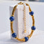 Classic Bohemian Gold Plated Natural Stone Stainless Steel Bracelet