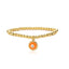 Evil Eye Gold Plated Copper Enamel Bracelet for Women