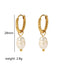 1 Pair Casual Simple Style Streetwear Twist Plating Inlay Stainless Steel Zircon 18K Gold Plated Earrings