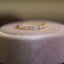 Simple Leaf Design 14K Gold Plated Sterling Silver Zircon Ring