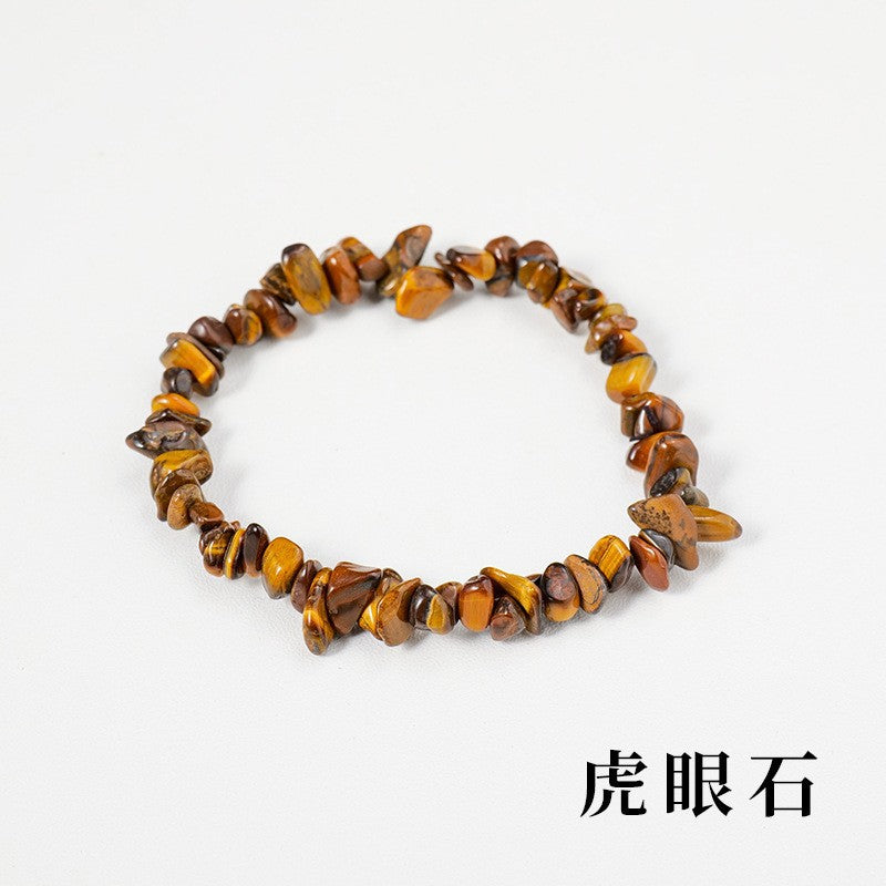 Irregular Crystal Beaded Agate Bracelet for Women