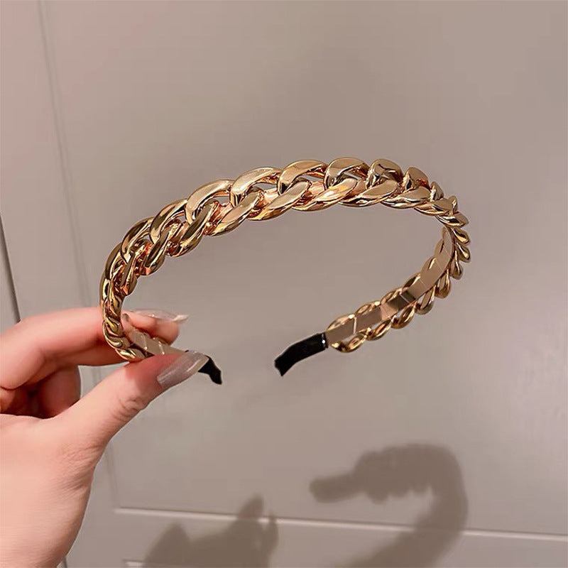 Candy Color Chain Headband Resin Hair Accessories for Women