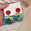 1 Pair Simple Style Mermaid Arylic Patchwork Women's Ear Studs