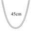 Wholesale Minimalist Stainless Steel Flat Snake Chain Necklace 4mm