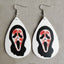 Gothic Ghost PU Leather Women'S Earrings 1 Pair