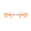 Simple Electrocardiogram Heartbeat Stainless Steel Earrings