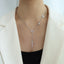 European And American Titanium Steel Plated Heart Letter Collarbone Necklace