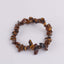 Fashion Irregular Natural Stone Beaded Bracelet with Colorful Crystal Chips