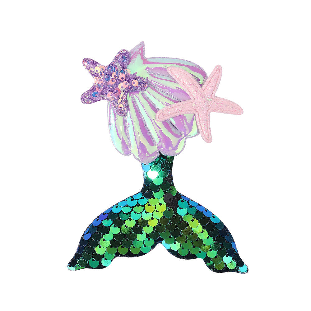 Mermaid Sequin Patchwork Hair Clip for Kids