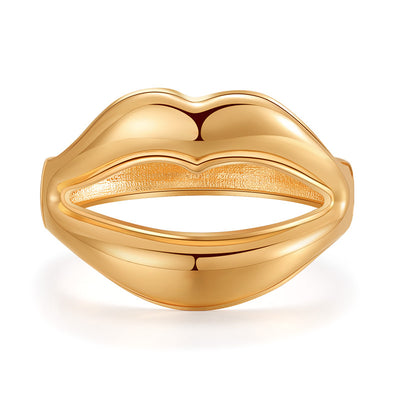 1 Piece Simple Style Lips Alloy Plating Women's Bangle