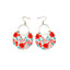 Bohemian Colorful Round Alloy Drop Earrings for Women