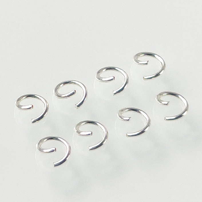 Iron Circle Open Jump Rings for DIY Jewelry Making and Necklace Connectors