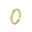 Minimalist 18k Gold Plated Triple Zircon Ring