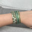 Simple Style Solid Color Plastic Braid Unisex Wristband