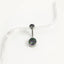 Elegant Zircon Inlay Pure Titanium Belly Ring