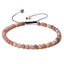 Natural Stone Beaded Bracelet with 4mm Agate Gemstone Beads