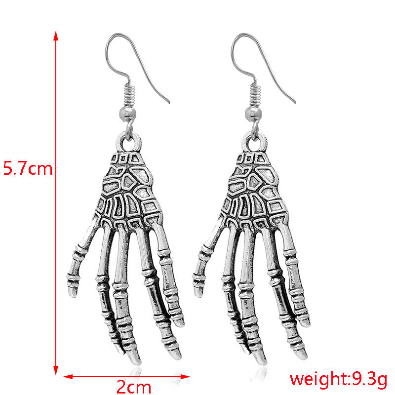 Wholesale Halloween Series Skull Spider Pumpkin Alloy Earrings Set Nihaojewelry