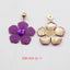 Simple Classic Flower Inlay Rhinestone and Pearl Drop Earrings