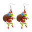 Cartoon Character Grinch Christmas Acrylic Drop Earrings