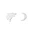 1 Pair Simple Style Letter Stainless Steel Irregular Earrings