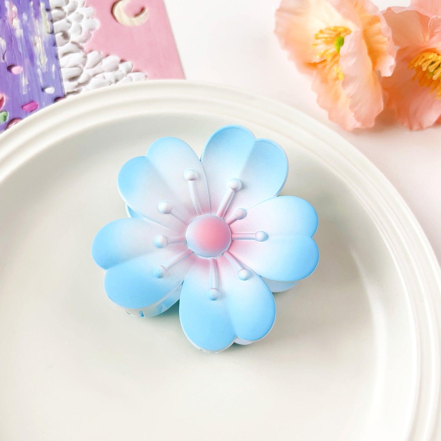 Women's Classic Flower Hair Claw Clip - Elegant Summer Hair Accessory