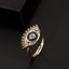 18K Gold Plated Colorful Zircon Eye Open Ring