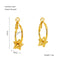 Elegant Gold Plated Stainless Steel Vintage Design Earrings for Women