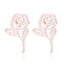 Stainless Steel Geometric Rose & Animal Stud Earrings Set