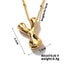 304 Stainless Steel Gold Plated Alphabet Pendant Necklace