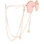 Fashion Heart Butterfly Beads Evil Eye Tassel Sunglasses Chain