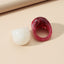 Vintage Style Acrylic Resin Ring Set - 2 Pieces