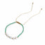 Fashion Irregular Imitation Pearl Beaded Adjustable Colorful Bracelet