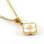 Simple Style Leaf Letter Stainless Steel Gold Plated Pendant Necklace 1 Piece