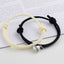 Magnetic Heart Couple Bracelets with Red Rope and Alloy Charm