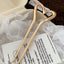 Women's Geometric Alloy Plated Hairpin - Modern Elegant Metal Headdress