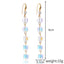 Elegant Austrian Crystal Water Drop Heart Earrings for Women