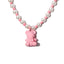 Cute Bear Pendant Imitation Pearl Beaded Women's Necklace