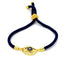 18K Gold Plated Zircon Evil Eye Rope Bracelet for Women