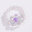 Wholesale Bohemian Flower Glass Beaded Rings with Artificial Pearl