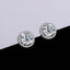 Simple Sterling Silver Moissanite Stud Earrings