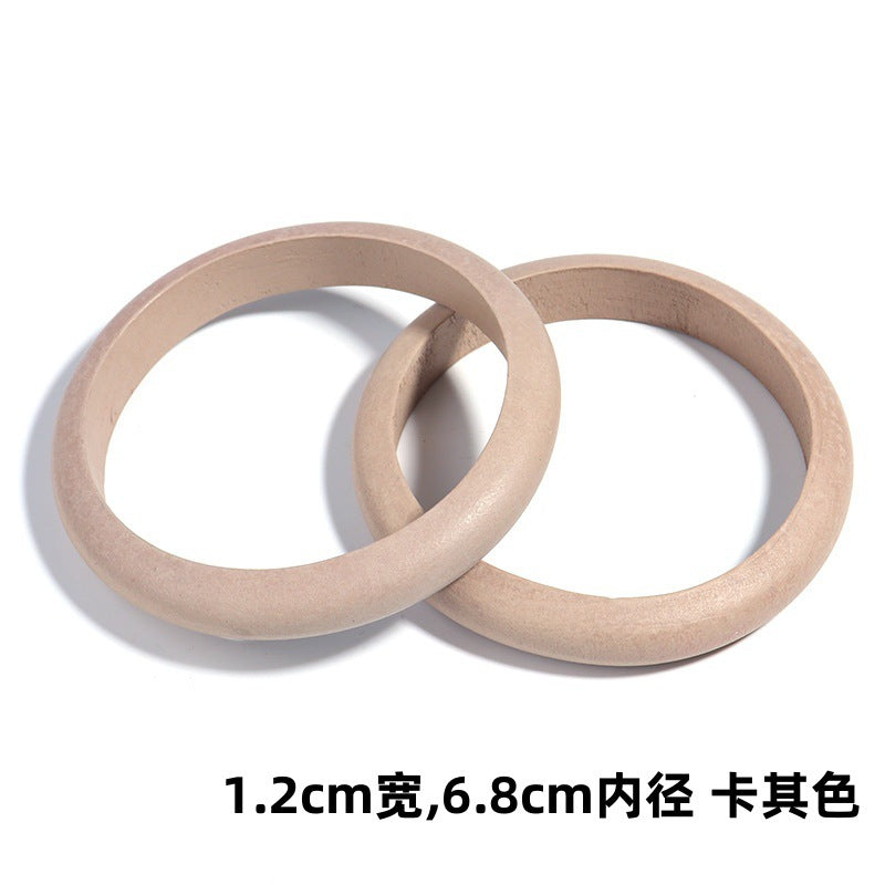 Commute Solid Color Wood Wholesale Bangle