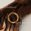 Wholesale Fashion Twist Rotating Wide 18K Gold Plated Titanium Steel Heart Ring