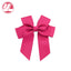 Fashion Handmade Double Streamer Polyester Ribbed Satin Ribbon Bow Hair Clip Accessories