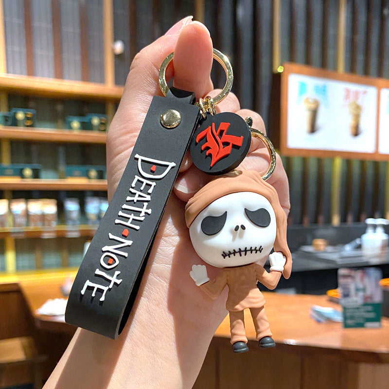 Halloween Pumpkin Skeleton Keychain Pendant - Unisex Streetwear Accessory