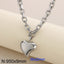 Heart Shape 18K Gold Plated Stainless Steel Bracelet and Necklace Set