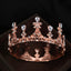 Women's Elegant Baroque Rhinestone Tiara with Butterfly and Floral Design